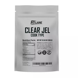 Fit Lane Nutrition Clear Jel Cook Type Powder for Canning, Cooking and Pie Filling. 300 Gram Bag