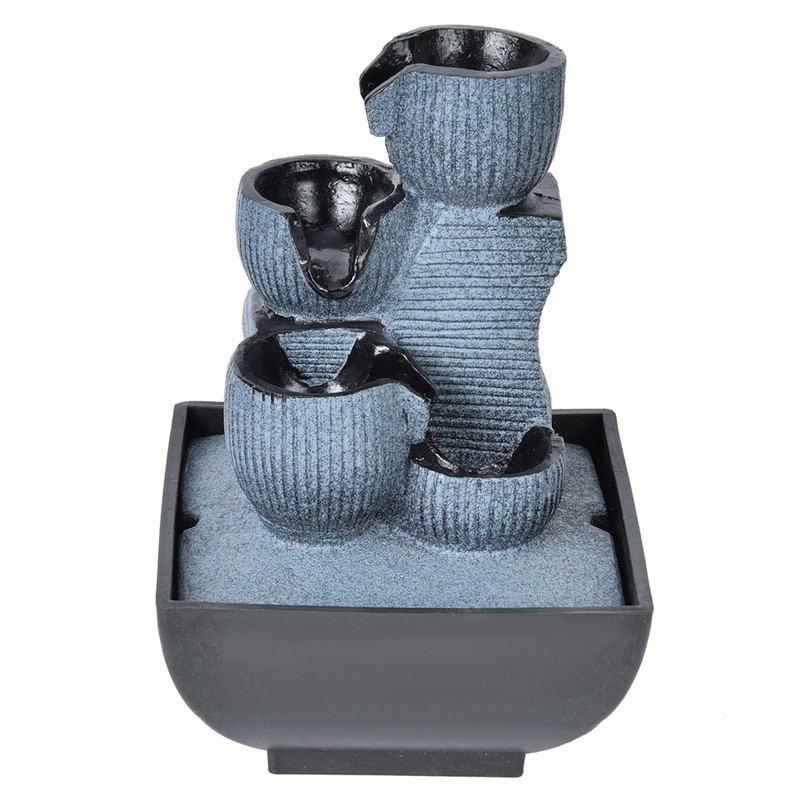 Unique Shape Desktop Fountain Home Tabletop Decoration Resin Landscape Ornament