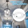 PATIKIL 115mm (4.53") Universal Light Fixture Mounting Bracket Kit, 2