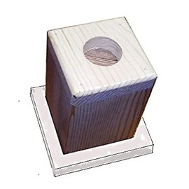 Steve's Gift Shoppe Bed Lifter - Bed Riser - Desk Lifter for 1 1/4-Inch Diameter Furniture Legs (5-Inch Lift, No Felt Bottom)