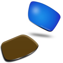 SOLODAD Replacement Lenses for Oakley Double Edge OO9380 Sunglasses Polarized-Shark Blue