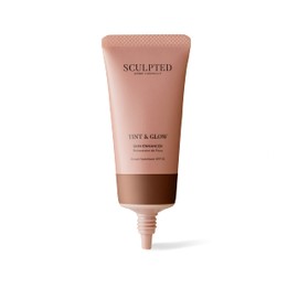 Tint & Glow Hydrating Moisturising Skin Enhancer from Sculpted by Aimee (Deep Dark 10.0) – 45ml Cruelty-Free Moisturising & Tinted Skin Booster with SPF 30 and Blue Light Protection