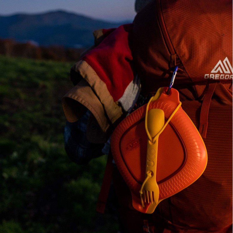 Yuko 27006 Outdoor Camping Dinnerware Set, 4-Piece Mess Kit, Venture