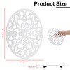 2 Pack Cast Iron Trivets, Decorative Oval Trivet 9.6"x7.3", Heat
