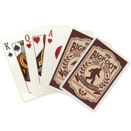 Lantern Press Joseph, Oregon, Bigfoot, Hide and Seek World Champion, (52 Playing Cards, Poker Size Card Deck with Jokers)