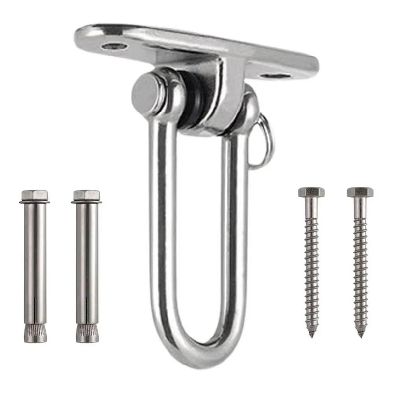 360° Rotating Swing Hanger Set, 304 Stainless Steel Ceiling Mount