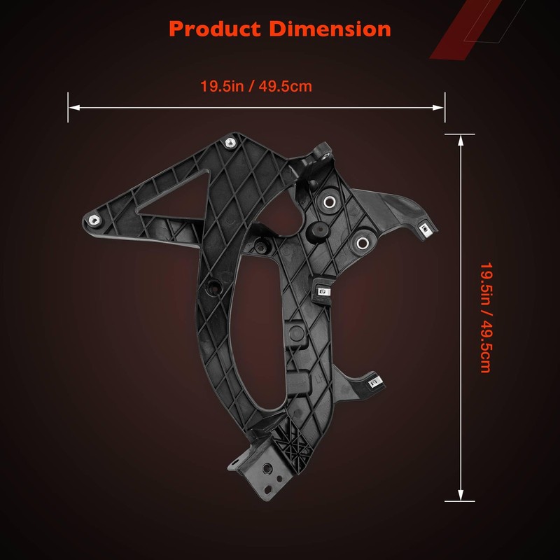 Front Left Driver Side Bumper Support Impact Bar Bracket Compatible