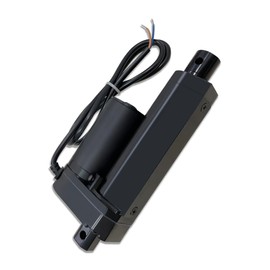 Aflle Racing 2" Inch (50mm) Stroke 12V Electric Linear Actuator 225lbs (1000N) Load Capacity 10mm/s IP55 Waterproof Black Aluminum