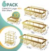 Veken Adhesive Shower Caddy 6-Pack,Gifts for Women Mom,Heavy Weight Bearing,Large
