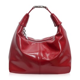 Women Top Handle Handbag Casual Dumpling Pouch (Red)