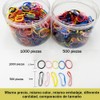 Mythya 1000 Piezas Ligas para Cabello, Niña Goma de Pelo