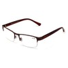 Metal Rectangular Progressive Clear Lens No Line Reading Glasses Tri-Focal