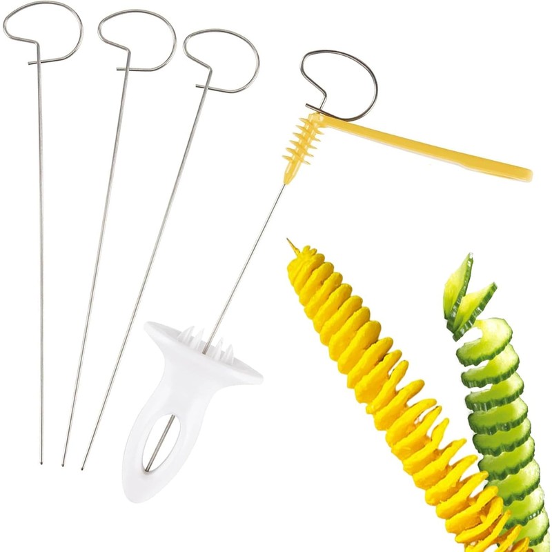 Tornado Spiral Potato Knife Manual Slicer, Multi functional Manual Rotating