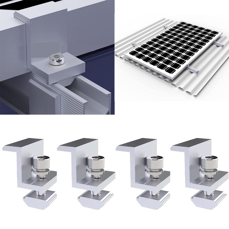 Solar Panel Bracket, Pack of 4 Solar Panel Brackets, Solar