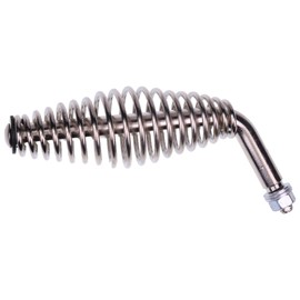 Chamixx 5" Stainless Spring Handles with 1/2" Steel Rod Compatible with Most BBQ Grills Wood Stoves Trailers Cabinets Furnaces and Custom Metal Projects