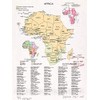 Historic 1967 Wall Map - Africa. 18in x 24in