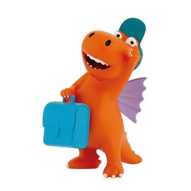 Bullyland 44053 - Spielfigur, kleiner Drache Kokosnuss mit Tasche, ca. 6 cm, bunt