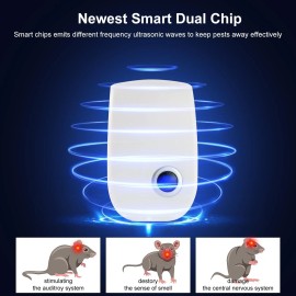 Unbranded 10-Pack Ultrasonic Pest Repellers: Repels Insects, Rodents Indoors