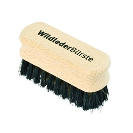 Redecker Brass Wire and Natural Pig Bristle Suede Brush with Untreated Beechwood Handle, 3-1/2-Inches