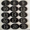 StayMax Locker Number Signs Door Sign with Self-Adhesive Tape Number