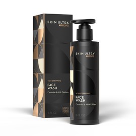 MANSCAPED® Skin Ultra™ Face Wash - Men's Exfoliating Facial Cleanser Enriched with Ceramides for Hydrated, Soft, Smooth & Brighter Skin, AHA Complex for Exfoliation, Non-Irritating Formula, 6 fl oz