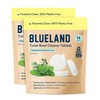 BLUELAND Toilet Bowl Cleaner Tablets, 2-Pack, 28 Count, Peppermint Eucalyptus,