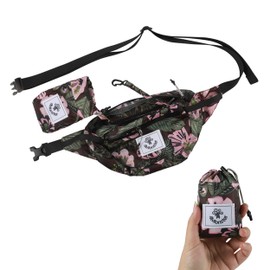 4Monster Hiking Daypack,Water Resistant Lightweight Packable Backpack for Travel Camping Outdoor (2L-Flower Pink, 2L)