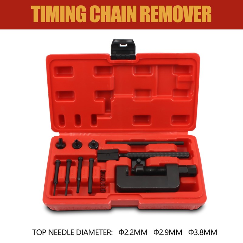 Chain Breaker Tool Kit,Chain Riveting Repair Tool with Carrying Case