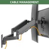 UPGRAVITY Dual Monitor Wall Mount, Double Monitor Wall Stand for