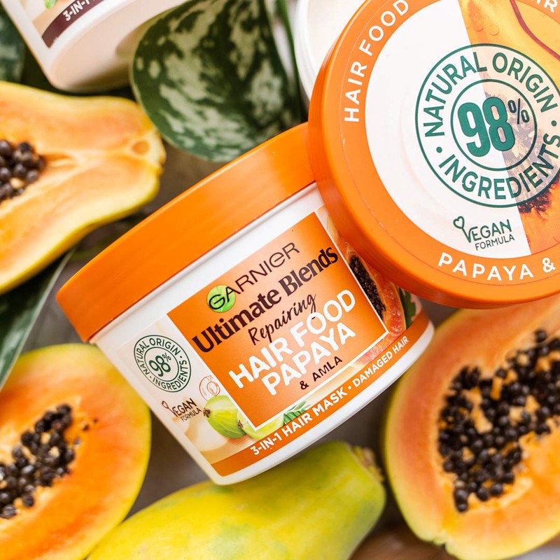 Garnier Ultimate Blends Hair Food Papaya 3-in-1 Damaged Hair Mask