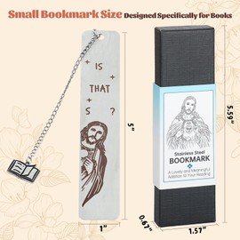 Funny Bookmark for Women, Metal Bookmark Gift with Exquisite Box, Christian Book Marker Gift for Book Lovers, Friends, Reading Women, Men, Funny Easter Gifts, Birthday Christmas Gift