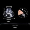 15PCS Aquarium Suction Cups with Zip Ties 30PCS, Aquarium Suction