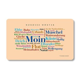 Frühstücksbrettchen Nordsee Wörter
