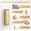VOSEPO VOSEPO Folding Wall Hook, 4Pcs Foldable Coat Hooks Wall