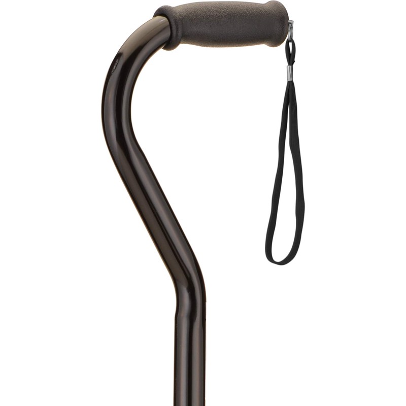 NOVA Medical Quad Cane Small Base With Offset, Black