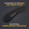 VKTRY Gold Performance Insoles–Customized Carbon Fiber Inserts, Cleated Shoes–Football, Baseball,