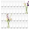 35 PCS Glass Bud Vases for Centerpieces, 5.5" Clear Small