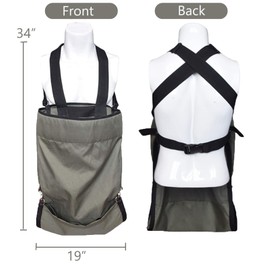 FCOUIID Harvest Apple Picking Bag - Waterproof 600D Fruit Storage Apron Pouch for Outdoor Orchard, Farm, Garden, Heavy Duty and Ajustable,1 PCS