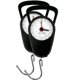 Eaxus® Set of 2 analogue luggage scales, gas scales up to 35 kg with luggage hooks