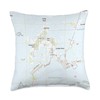 Cedar Key FL Map (2015) Throw Pillow