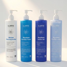 Santé Azulene Soother 200ml series special set of 4 types: Soothe toner, Soothe gel, Soothe lotion, Soother Cleansing Santé 200ml 4 type special set / 상떼 아줄렌 수더200ml시리즈 기획 세트 4종 수더토너,수더겔,수더로션,수더클렌징 상떼 200ml 4종기획세트