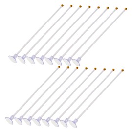 Kisangel Multi-use Suction Cup Flagpole Bracket Plastic Flagpole Holder Easy Install for Car Motorcycle