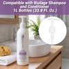 3-Pack Shampoo&Conditioner Liter Pump Compatible with Biolage 33.8oz Bottle