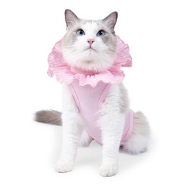 oUUoNNo Postoperative Clothes for Cats, Pet Postoperative Clothes, Nursing Clothes, Protects Skin, Elizabeth Wheel, Contraception, Weaning, Preventing Injuries, Surgery, Unisex for Boys and Girls,