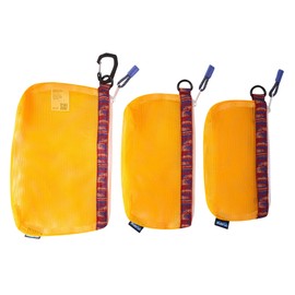 KAVU Bayou Vista 3-N-1 Mesh Pouch Set, Assorted Sizes, Colors - Sunbeam