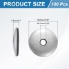 uxcell 100Pcs #12 x 1 Sealing Washers, 304 Stainless Steel