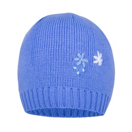 Pengoodles Kids Two Flower Knit Hat for Girls