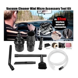 9 Piece set Mini Micro Tool Universal Vacuum Cleaner Attachments, Vacuum Attachment Kit w/Keyboard Crevice Cleaning Tool Part 32-4901-04