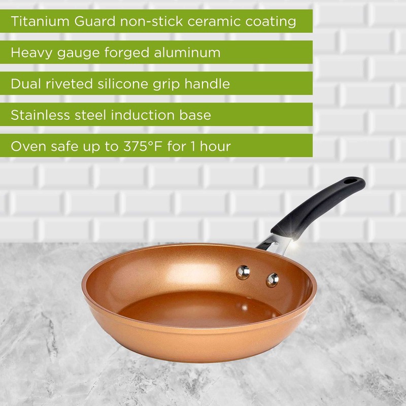 Ecolution Titanium Ceramic Easy Clean Endure Nonstick Silicone Stay Cool