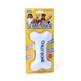 Multipet's 5.5-Inch Chilly Bone Dog Toy This Canvas Toy(Colors May Vary)